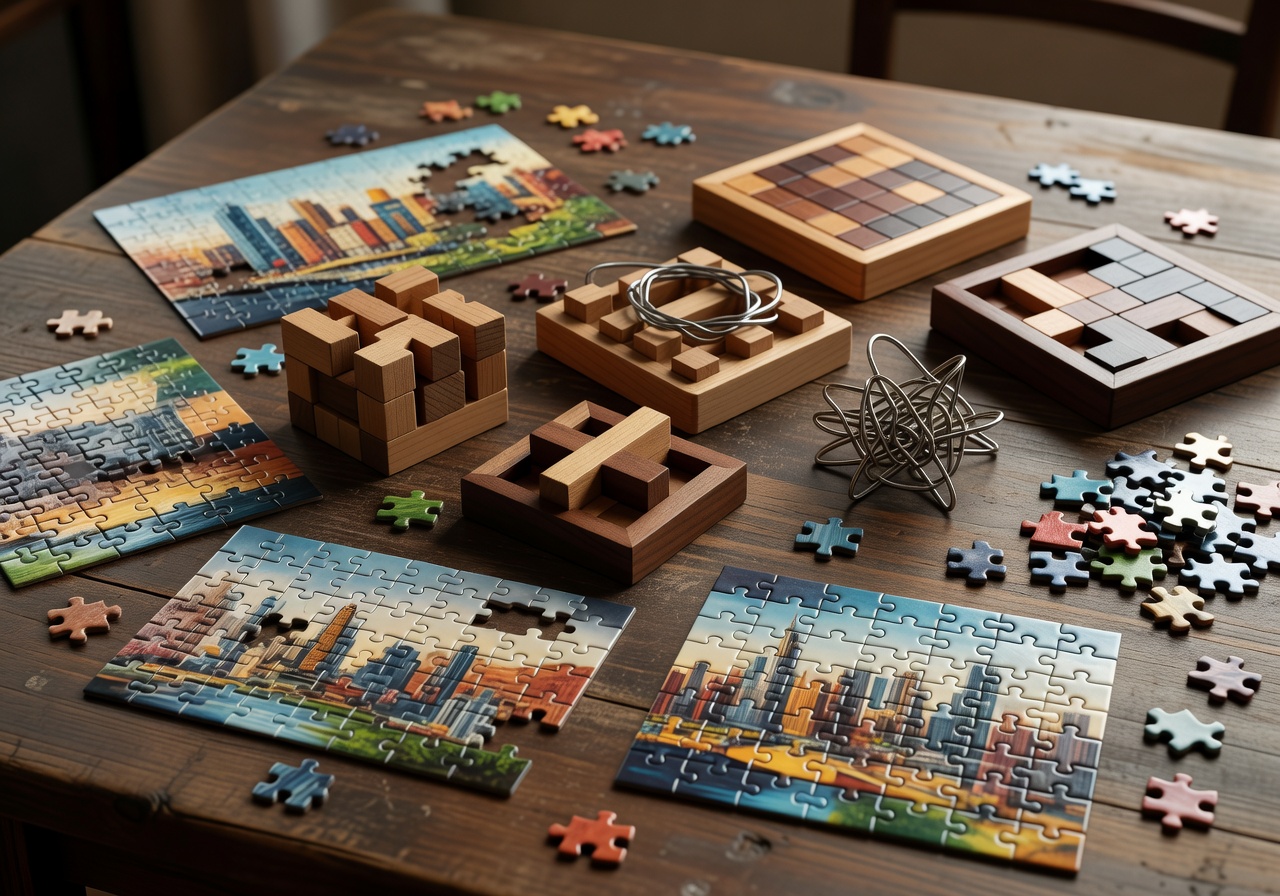 Puzzle games category background