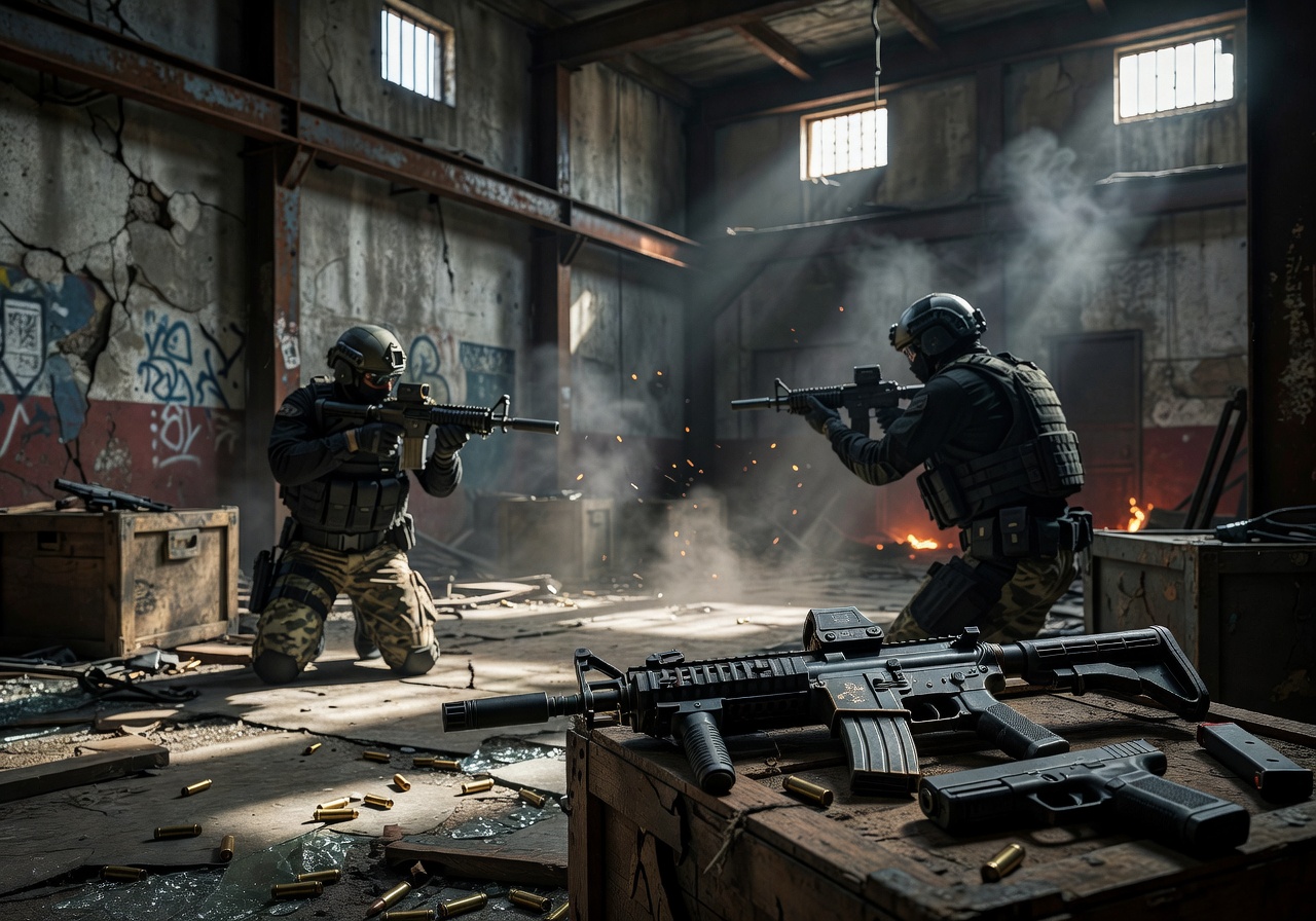 Shooter games category background